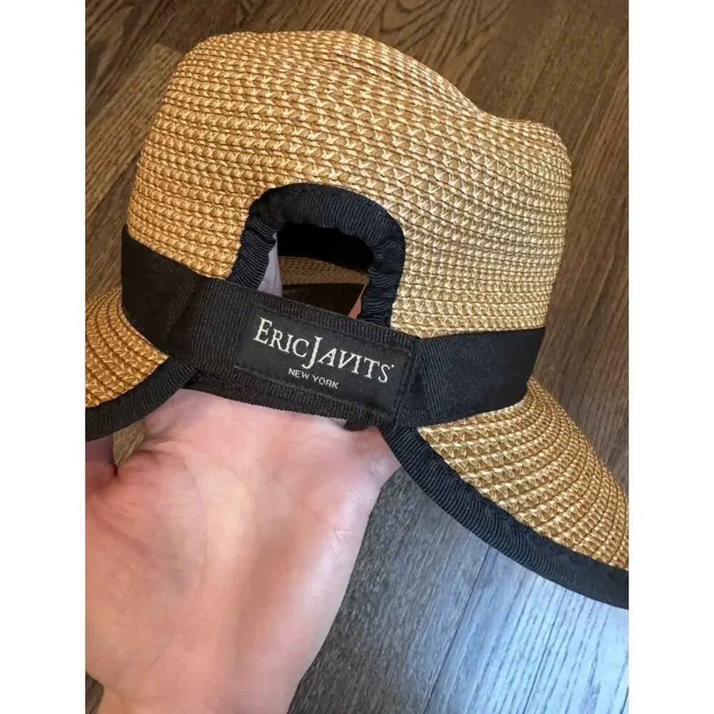 Eric Javits Sunbust Hat/ Visor Packable UPF 50+ NEW $295 - Picture 7 of 10